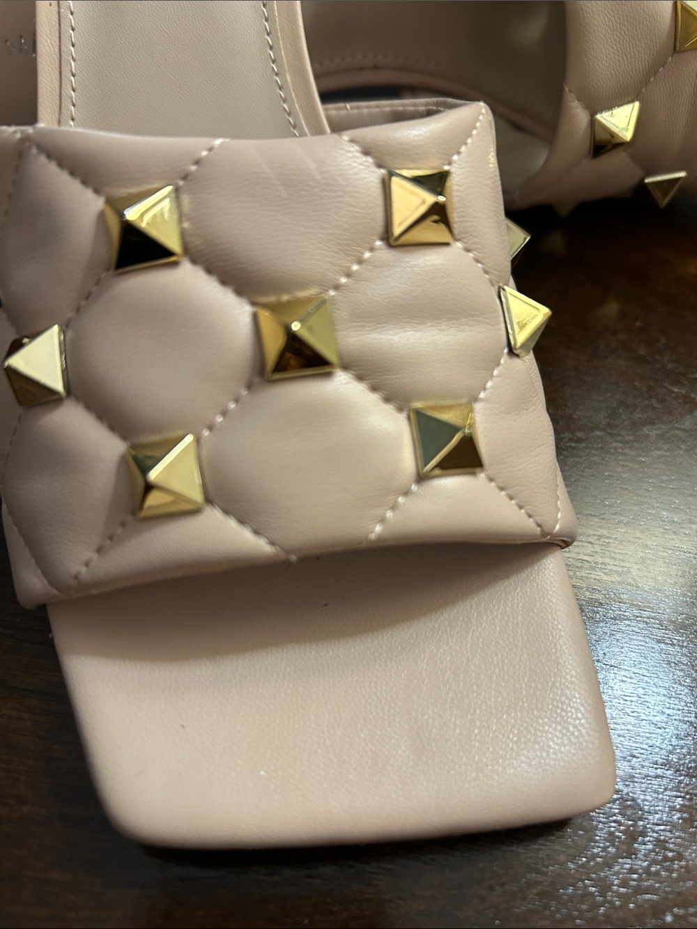 Quilted Stud Slide Sandals - Nude Marc Fisher - Picture 6 of 6